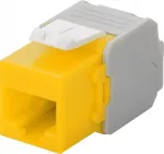 Wentronic Goobay CAT 6a KeyStone RJ45 Ki&scaron;tukas, Neekranuotas, 500MHz, Geltonai-Baltas (90691)