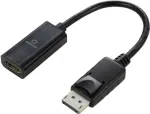 Renkforce RF-5596324 DisplayPort keitiklis [1x DisplayPort ki&scaron;tukas - 1x HDMI lizdas] Juodas DisplayPort 1.2 23 cm (RF-5596324)
