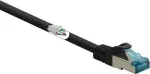 Renkforce RF-5047477 tinklo kabelis juodas 2 m Cat6a S/FTP (S-STP)