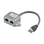 Wentronic Goobay kabelių skirstytuvas (Y-adapteris) &ndash; Beschaltung CAT 5 Ethernet + ISDN, ekranuotas (68909)
