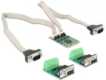 DeLOCK 95245 Mini PCI Express sąsajos plok&scaron;tė su dviem COM prievadais