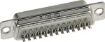 Harting D-SUB kontaktinis ki&scaron;tukas 180&deg; 15 polių litavimo kau&scaron;eliais 09 67 015 5615 1 vnt.