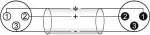 Audio kabelis XLR 3-pin Omnitronic 3022010L Mėlynas 3m