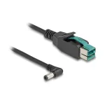 DeLOCK PoweredUSB kabelis vyri&scaron;kas 12 V į DC 5,5 x 2,1 mm vyri&scaron;kas kampuotas 1 m