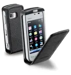 Cellularline FLAP ESSENTIAL dėklas Samsung Galaxy S2 I9100, juodas