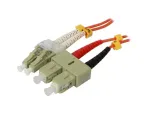 Skaidulinis optinis kabelis Synergy 21 S216728 0,5 m 2x LC 2x SC Oranžinis