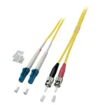 Skaidulinis optinis kabelis EFB Elektronik O0361.15 15 m LC ST geltonas
