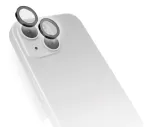 SBS TESINCAMGLIP15P Juodas stiklinis objektyvo apsauginis stiklas su silikoniniu rėmeliu, skirtas iPhone 15 Pro / 15 Pro Max