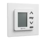 SOMFY Chronis Uno 50 Skaitmeninis Laikmatis Žaliuzėms ir Roletams, 50x50mm, Gryna Balta (RAL 9010), 230V