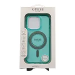 Guess GUHMP16LPFTDTEN iPhone 16 Pro 6,3 inch Hardcase IML Rhinestones MagSafe Green