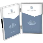 Zilverstad Sweet Memory 2x13x18 Metal Portrait Glossy Double Photo Frame Silver