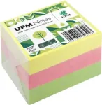 UPM Notes Brillant Lipnūs Lapeliai 75x75mm 100 Lapų Bloknote 6 Bloknotai Įvairių Spalvų