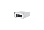 Metz Connect Keystone AP Housing 3 Port Pure White, Uncovered