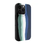 Evelatus Apple iPhone 16 Pro Max Multi-Colored Silicone Case With MagSafe Aura Blue