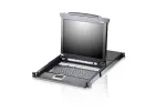 ATEN CL5708 8 prievadų 17 colių LCD KVM jungiklis (USB / PS/2 VGA) su USB periferiniu prievadu
