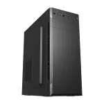 FSP CMT160 Midi Tower kompiuterio korpusas ATX/micro ATX/ITX plok&scaron;tėms, 6 plėtimo lizdai, be maitinimo bloko, juodas