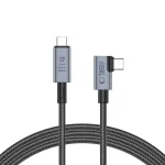 TECH-PROTECT ULTRABOOST MAX &ldquo;L&rdquo; USB 4.0 8K 40Gbps USB-C laidas PD 240W 150cm pilka