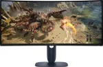Lenktas žaidimų monitorius Alienware AW3425DWM 34 inch, VA, 3440 x 1440, 180 Hz, juodas