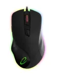 Esperanza EM132 Aquila laidinė optinė žaidimų pelė, 7200 DPI, 7 mygtukai, RGB, de&scaron;iniarankiams, USB