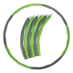 Tunturi Sulankstomas Hula Hoop mank&scaron;tos lankas &ndash; 100 cm, 1,2 kg, pilkai/žalias