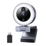 Ugreen CM910 internetinė kamera, 2K, 30 kadrų/s, LED ap&scaron;vietimas, įmontuotas mikrofonas