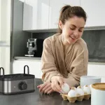 BLACK+DECKER BXKS4800E kiau&scaron;inių virimo aparatas, 400 W, 6 kiau&scaron;inių, mink&scaron;ti/vidutini&scaron;kai kieti/kieti, juoda