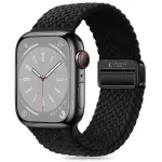 Tech-Protect Nylon Magnetic Loop dirželis, skirtas Apple Watch 8/9/10/11/SE/Ultra (44/45/46/49 mm), juodas