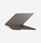 UNIQ Lyden Versa kieto korpuso folio dėklas, skirtas MacBook Air 13 inch (M2 2022 / M3 2024 / M4 2025 / M5 2026), pilkas