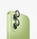 UNIQ Optix aliumininis fotoaparato objektyvo apsauginis stiklas, skirtas iPhone 17, su aplikatoriumi, žalias