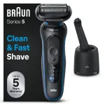 Braun Series 5 52-B7000cc folijos skustuvas su trimeriu, juodas, Li-Ion baterija