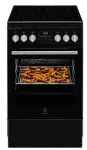 Electrolux LKR564275K Laisvai pastatoma elektrinė viryklė su keramine kaitlente ir konvekcinė orkaite, juoda