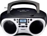 Lenco SCD-501 WH ne&scaron;iojamas CD grotuvas su Bluetooth, FM radiju, USB MP3 atkūrimu, baltas/juodas