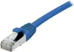 EXERTIS CONNECT Cat 6A S/FTP tinklo kabelis, mėlynas, 3,0 m, plonas snagless apsauga, LSZH 858455