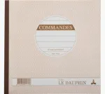 Le Dauphin Manifold Commandes užsakymų formų bloknotas, 210 x 210 mm, 2 dalių savaiminio kopijavimo, 50 rinkinių, baltas/geltonas (1172D)