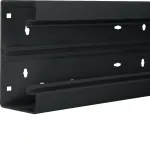 Hager BR6513019011 kabelių kanalo pagrindas 2000 mm x 130 mm juodas