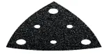 FEIN Delta &scaron;lifavimo lapeliai su &bdquo;Hook-and-Loop&ldquo; tvirtinimu, perforuoti, grūdėtumas 80, 80 mm kampas, 50 vnt. pakelis 63717110015