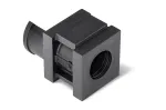 HellermannTyton VP-S pavienė įvorė, be halogenų, TPE, juoda, 20 vnt. 440-00014