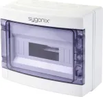 Sygonix SY-5491854 pavir&scaron;inio montavimo mažoji paskirstymo dėžė, 12 modulių, 1 eilė, balta