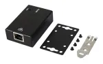 EXSYS EX-1321-WT USB 3.2 Gen1 į Gigabit Ethernet adapteris su DIN bėgio tvirtinimo komplektu, metalinis korpusas