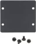 Kramer W-2BLANK juodas priekinis tu&scaron;čias įdėklas sieninėms plok&scaron;tėms (2 i&scaron;pjovos) 85-00705090