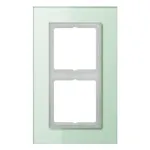 JUNG LSP 982 GLAS dvigubas stiklinis rėmelis, LS PLUS, 115 x 186 x 11 mm