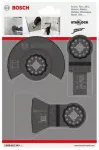Bosch Starlock rinkinys plytelėms, 3 dalių daugiafunkcio įrankio priedų rinkinys (ACZ 85 MT4, AIZ 20 AB, ATZ 52 SC)