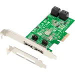 Dawicontrol PCI-e plok&scaron;tė DC-624e RAID R2 4 kanalų SATA 6G