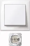 MERTEN Jumbo jungiklis MEG3341-1419, termoplastikas, poliarinės baltos spalvos, AC 250 V