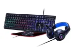 Žaidimų klaviatūra su pele GEMBIRD GGS-UMGL4-02 &ndash; pilno dydžio USB QWERTY US anglų, juoda, LED foninis ap&scaron;vietimas