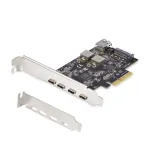 StarTech.com 5 prievadų USB PCIe kortelė, USB 3.2 10Gbps, PCI Express kortelė su 4x USB-C prievadais, 1x USB-A vidiniu prievadu, USB PCIe valdiklio kortelė, Windows/macOS/Linux