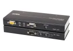ATEN CE750A USB VGA KVM prailgintuvas su garsu ir RS-232 (200 m), siųstuvas ir imtuvas, laidinis, 200 m, Cat5, 1920 x 1200 pikselių, mygtukai