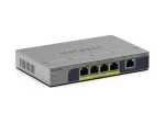 Nevaldomas 5 prievadų PoE jungiklis Netgear GS105P 1Gb Ethernet su Power over Ethernet (GS105P-300EUS)
