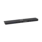 Eaton Tripp Lite U442-DOCK7D-B USB-C prijungimo stotelė trims monitoriams, USB-C 3,1 / Thunderbolt 3, 4K HDMI ir DisplayPort, VGA, USB-A/C, GbE, 100 W PD, juoda