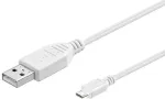 Microconnect USBABMICRO5W USB 2.0 laidas 5 m USB A &ndash; Micro-USB B Baltas